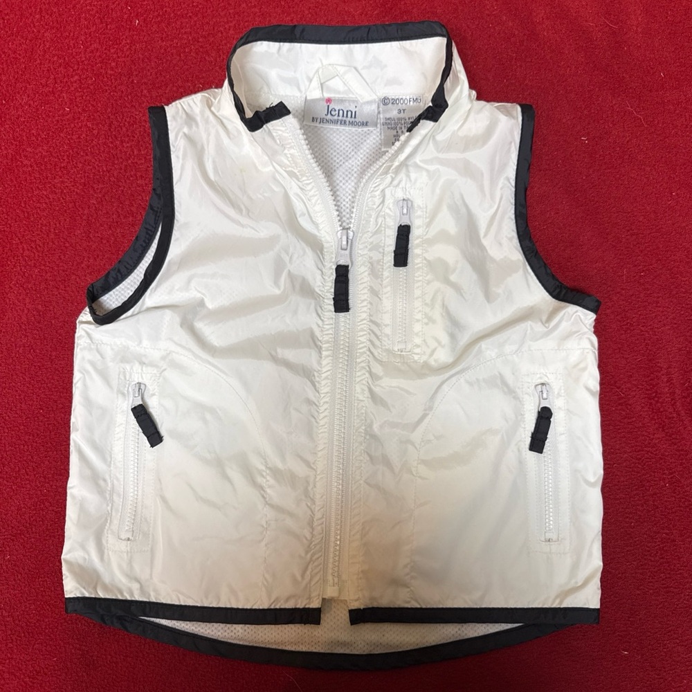 Jenni By Jennifer Moore Windbreaker Vest Jacket Water Repellent Toddler Sz 3T
